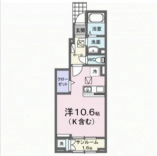 S・GVI【1階】の間取り