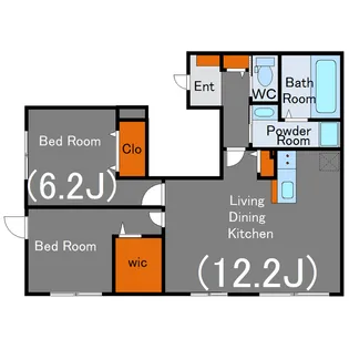 セントル ヴィラージュ【1階】の間取り