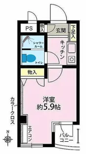 ガーデンコート26【3階】の間取り