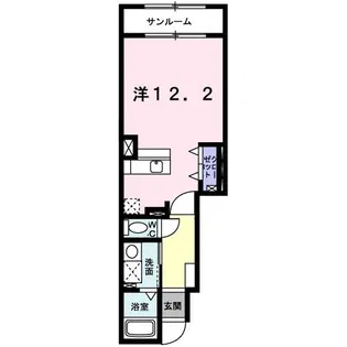 ファミーユII【1階】の間取り
