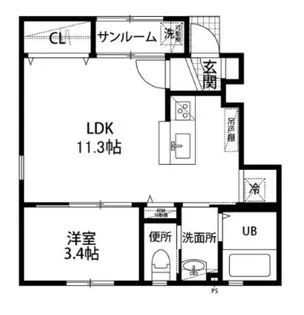 STAR RAYS【1階】の間取り