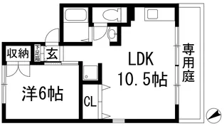 サニーライフ御殿山A棟【1階】の間取り