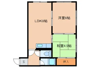 広和ハイツ23【2階】の間取り