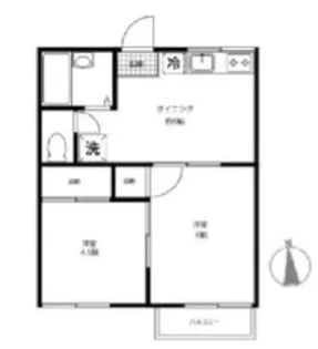 スコアールB棟【2階】の間取り