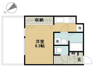 西門コート F【1階】の間取り