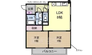 野口マンション千代田【6階】の間取り