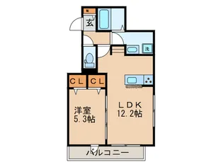 プリムヴェ-ル【3階】の間取り