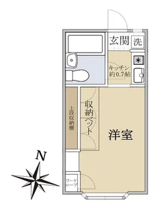 ハイツ ケンモア【1階】の間取り