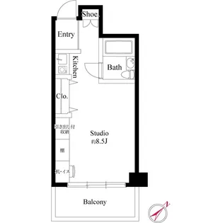 クレセントコート川崎【4階】の間取り