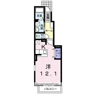 ラフレシールI【1階】の間取り