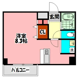 カーサ北本通【2階】の間取り
