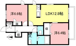 プリエ壱番館【1階】の間取り
