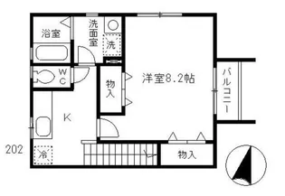 カーサ サンライズ【2階】の間取り