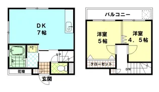 ツインテラス氷川【1階】の間取り