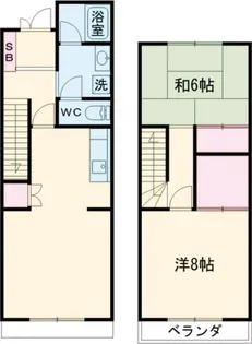 第3錦フルーツコーポ キウイの間取り