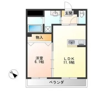 グレイスコート岡台【3階】の間取り