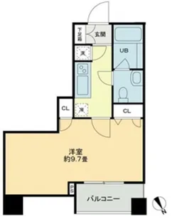 クロスレジデンス蒲田【9階】の間取り