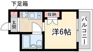 ミフネセントラルベア東三国2号館【2階】の間取り