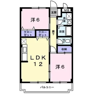 パーク マリッチ【2階】の間取り