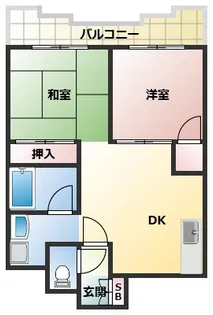 サンシティ摂陽【5階】の間取り