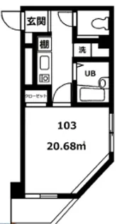 グレース・スリー亀戸【1階】の間取り