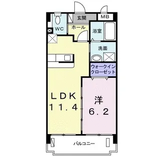 パークサイド スプリング【4階】の間取り