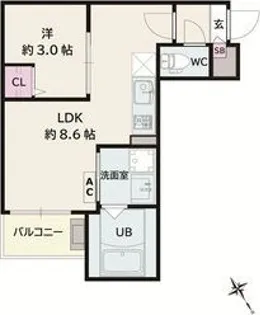 Jack koyoII【3階】の間取り