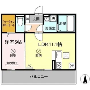 メセタ A棟【2階】の間取り