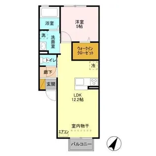 ベアー フルーツ【2階】の間取り