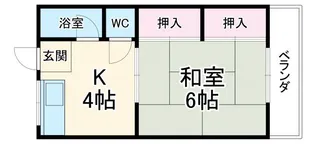 アドア荘【2階】の間取り