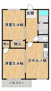 佃ハイツ【1階】の間取り