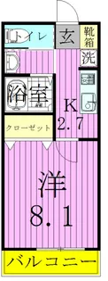 オークヴィラ南流山【1階】の間取り