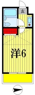 ジュネパレス松戸第61【2階】の間取り