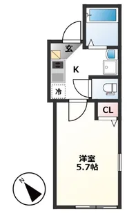 グランクオール町屋レジデンス【3階】の間取り
