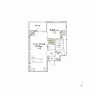 クレアシオンあら町【3階】の間取り