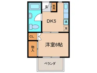 広和ハイツ【2階】の間取り