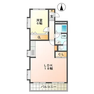 クレベール【1階】の間取り