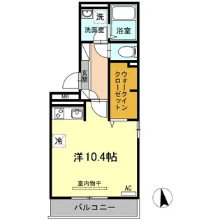 ウエスト ヴィレッジII A棟【3階】の間取り