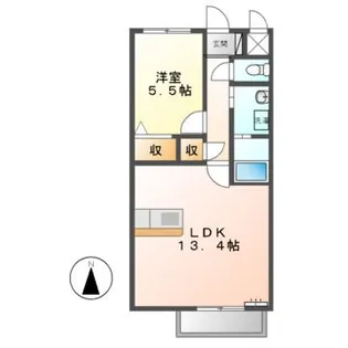アムール2784【2階】の間取り