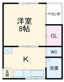 サンクススタジオ館林A棟【2階】の間取り