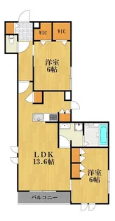 ラムール・ド・センケイ【2階】の間取り