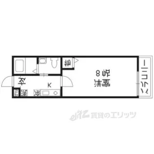 アドミ西院【4階】の間取り