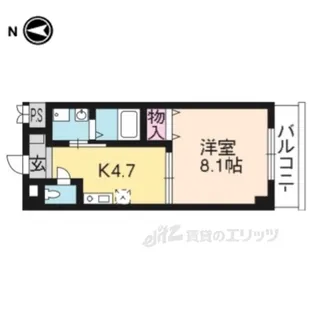 レクサス深草1号館【1階】の間取り