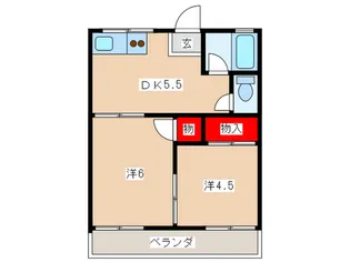 マロン・ハイツ【2階】の間取り