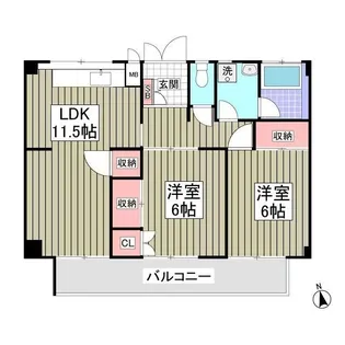 ツルオカハイツ【3階】の間取り
