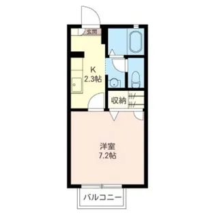 スカイ プレイス【2階】の間取り