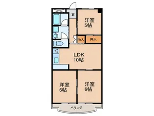OS・SKYマンション西中島II【1階】の間取り