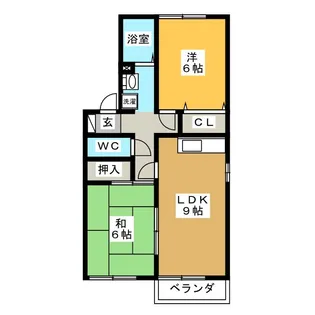 プリムローズ A棟【2階】の間取り