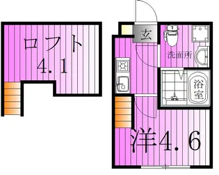 ハーモニーテラス金町V【2階】の間取り