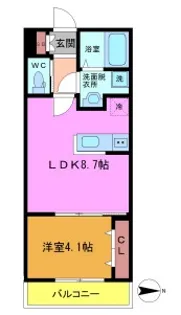 フロイデ津田沼【2階】の間取り